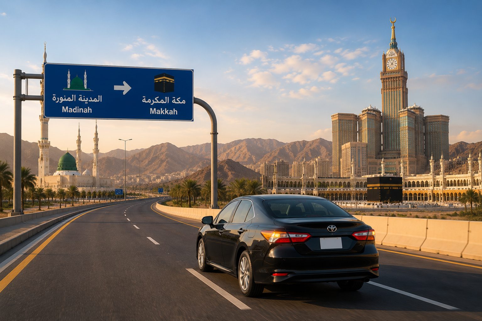 Madinah to Makkah Umrah Taxi Group Image